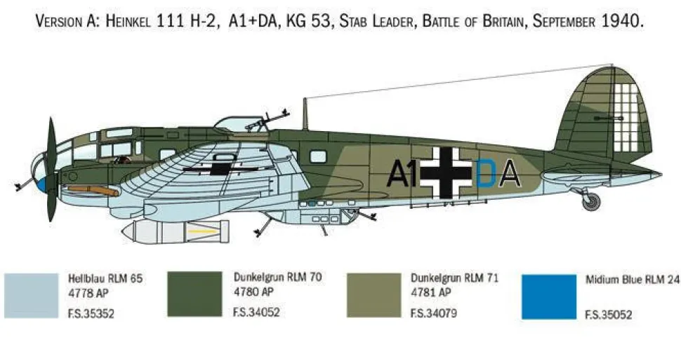 Italeri 1/72 Heinkel He 111H-6