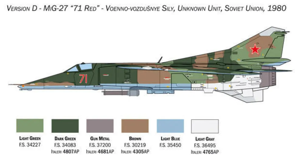 Italeri 1/48 Mikoyan MiG-27/MiG-23BN Flogger