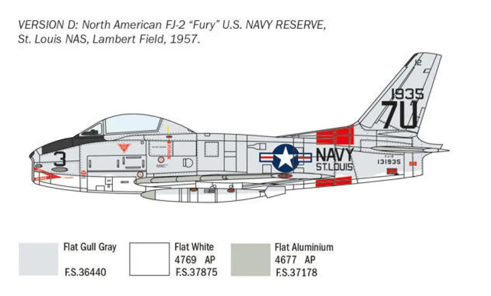 Italeri 1/48 North American FJ-2/3 Fury