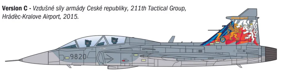 Italeri 1/72 Saab JAS 39 Gripen Twin Seater