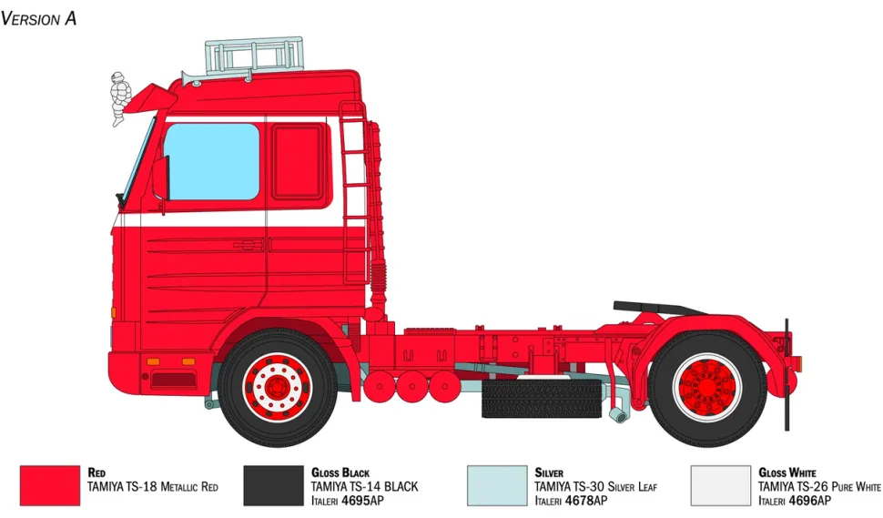 Italeri 1/24 Scania R143 M 500 Streamline 4x2