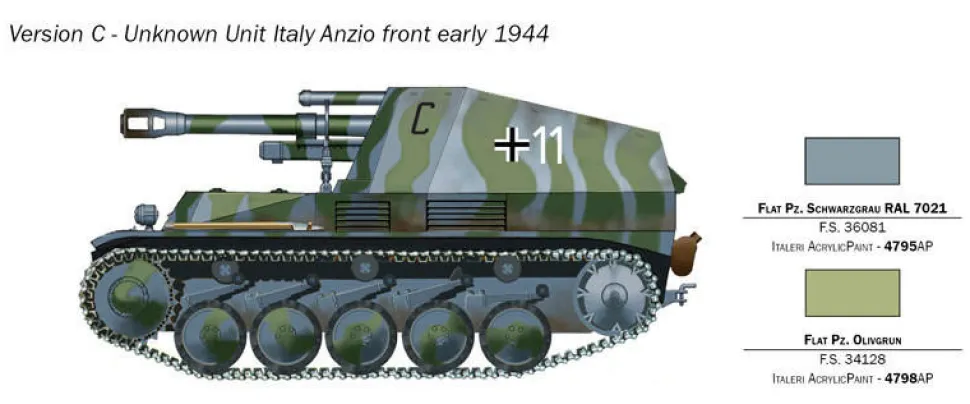 Italeri 1/72 Sd.Kfz.124 Wespe 10.5cm