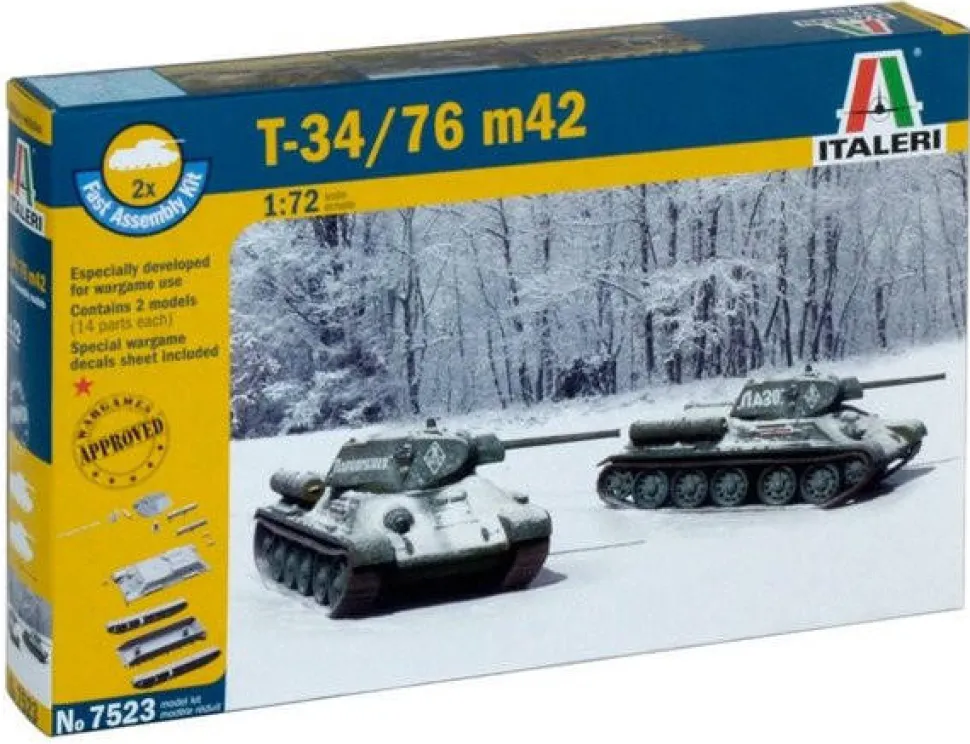 Italeri 1/72 T-34/76 Model 1942 Fast Assembly Model Kit