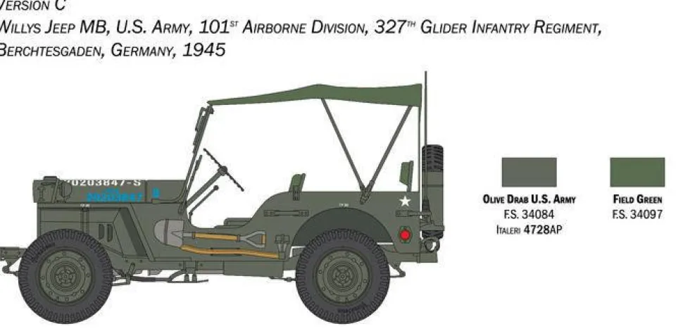 Italeri 1/24 Willys Jeep 80th Anniversary
