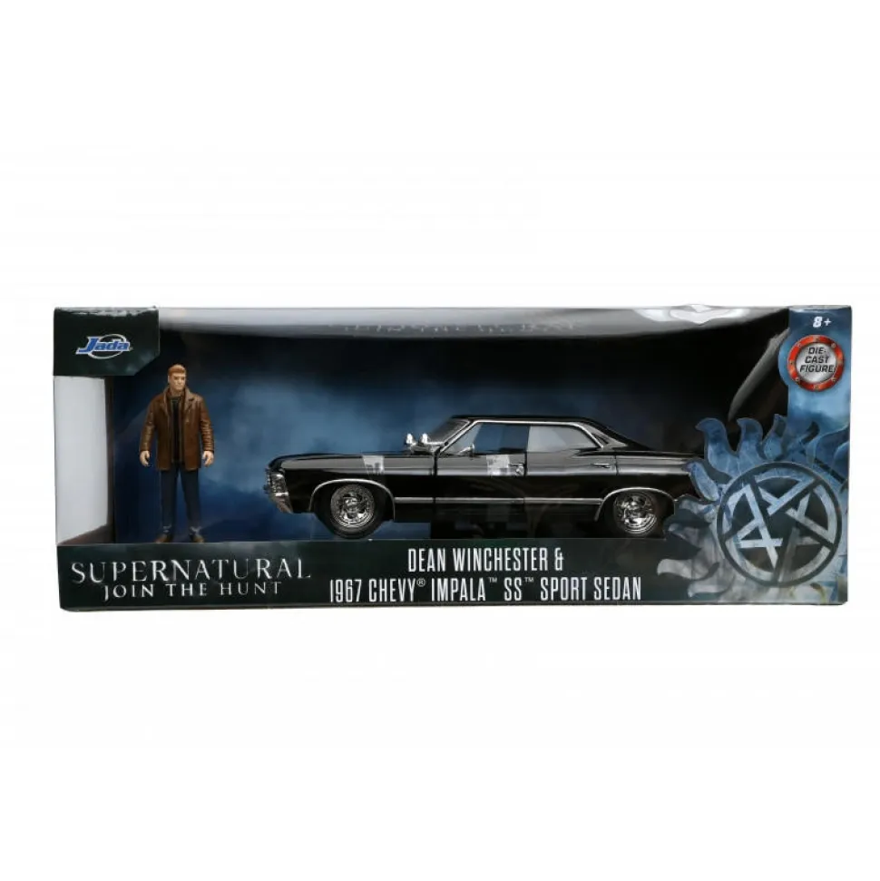 Jada 1/24 1967 Chevy Impala with Dean Winchester Figure Diecast Model