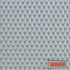 Maquett Galvanised Steel Grid/Grating Sheet 1.7x3.5mm