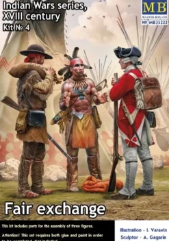 Master Box 1/35 Indian Wars Series XVIII Century Kit 4 - Fair Exchange