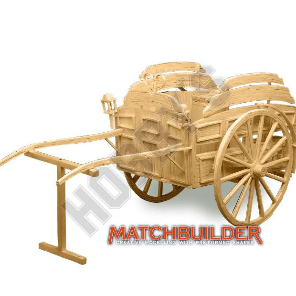 Matchbuilder Milk Float Matchstick Model