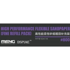 Meng Models Flexible Sand Paper 800 Grit Refill (x6)