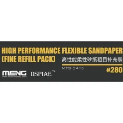 Meng Models Flexible Sand Paper 280 Grit Refill (x6)