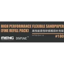 Meng Models Flexible Sand Paper 180 Grit Refill (x6)