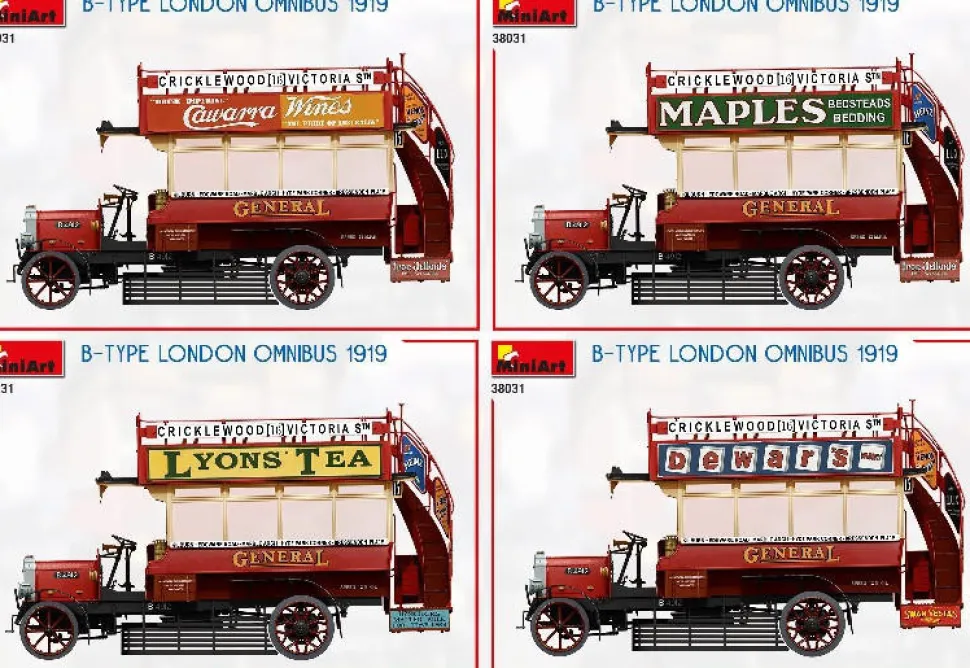 MiniArt 1/35 B Type London Omnibus Model Kit