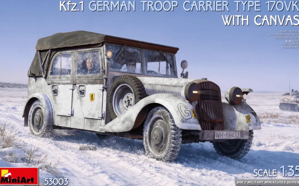 MiniArt 1/35 Kfz.1 Type 170VK German Troop Carrier