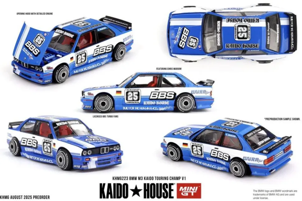 Mini GT 1/64 BMW M3 Kaido Touring Champ V1