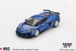 Mini GT 1/64 Chevrolet Corvette Z06 2023 Elkhart Lake Blue Metallic
