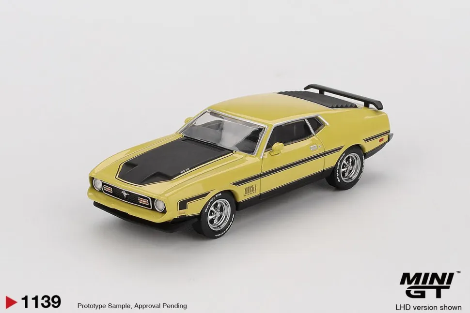 Mini GT 1/64 Ford Mustang Mach1 Grabber Yellow