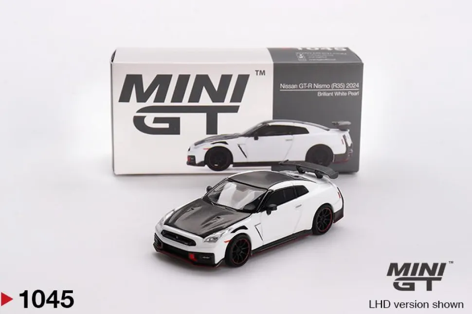 Mini GT 1/64 Nissan GT-R Nismo 2024 Brilliant White Pearl