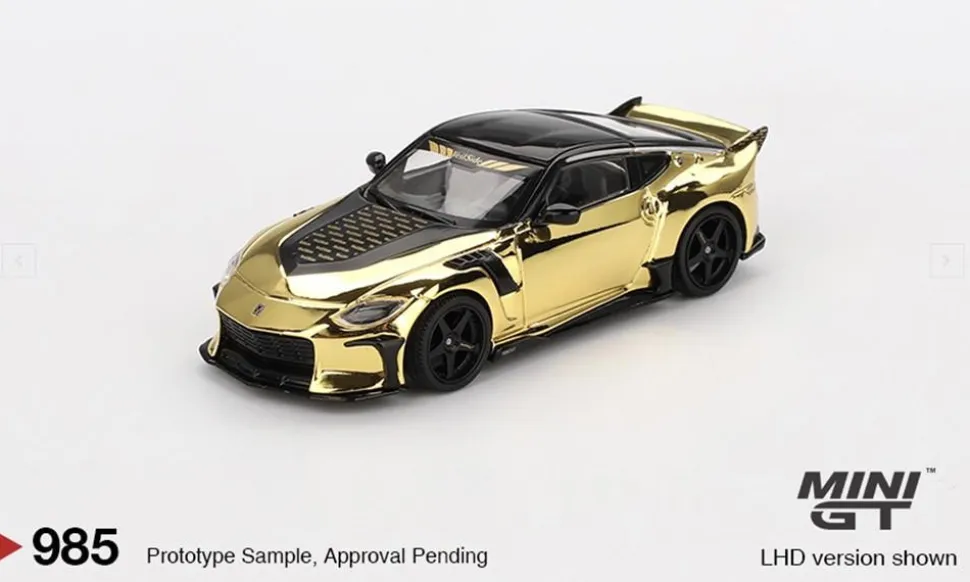 Mini GT 1/64 Nissan Z VeilSide FFZ400 Gold Chrome (RHD)