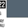 Mr Hobby Aqueous Hobby Colour 10ml 022 Gray Gloss Acrylic Paint