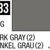 Mr Hobby Aqueous Hobby Colour 10ml 083 Dark Gray Semi Gloss Acrylic Paint