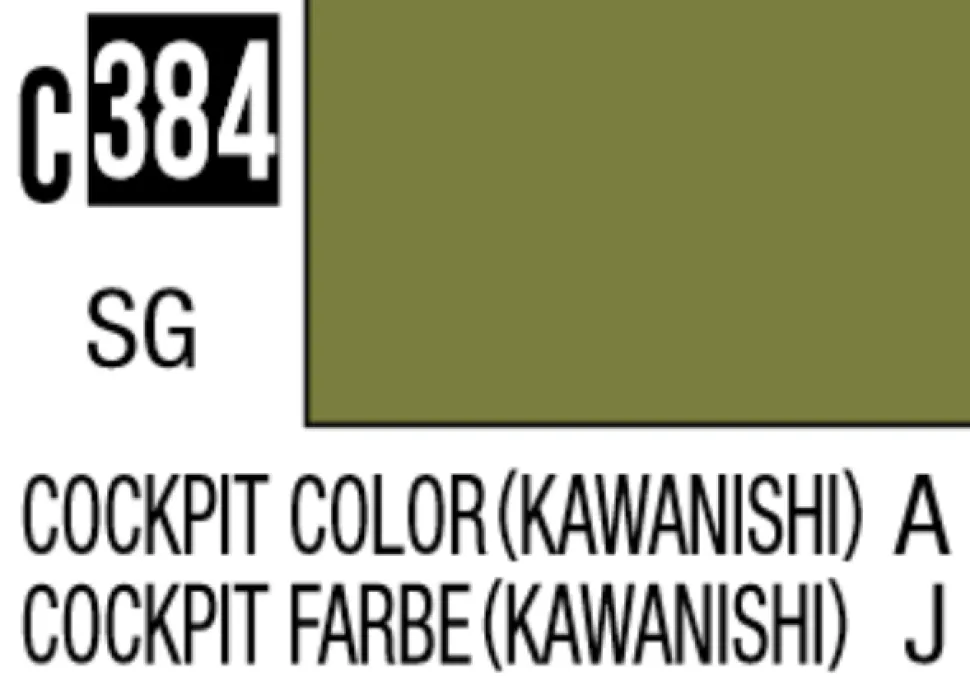 Mr Hobby Mr Colour 10ml 384 Cockpit Colour Kawanishi Semi Gloss Acrylic Paint