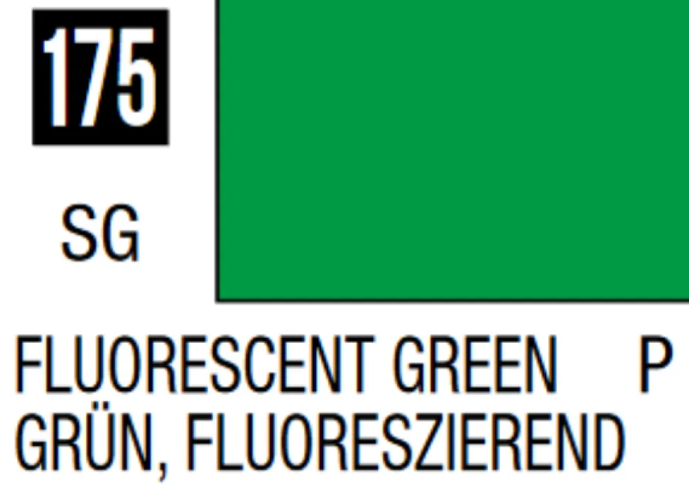 Mr Hobby Mr Colour 10ml 175 Fluorescent Green Acrylic Paint