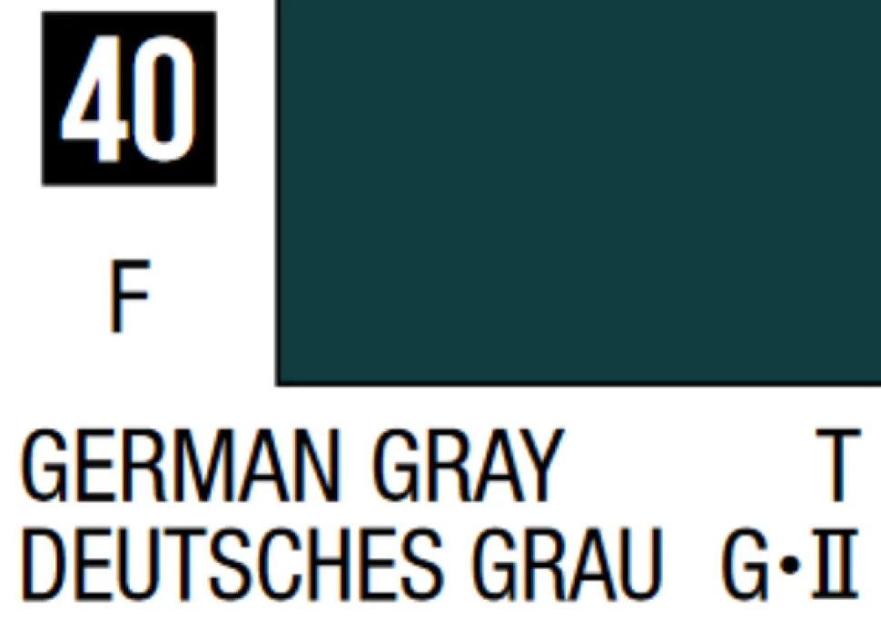 Mr Hobby Mr Colour 10ml 040 German Gray Flat Acrylic Paint