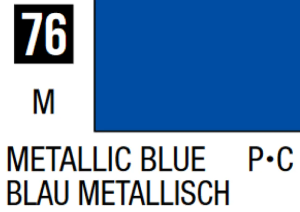 Mr Hobby Mr Colour 10ml 076 Metallic Blue Acrylic Paint