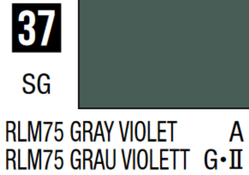 Mr Hobby Mr Colour 10ml 037 RLM75 Gray Violet Semi Gloss Acrylic Paint