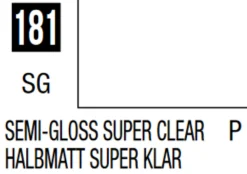 Mr Hobby Mr Colour 10ml 181 Semi Gloss Super Clear Acrylic Paint