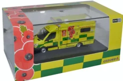 Oxford Diecast 1/76 Mercedes Ambulance London Ambulance Service (Remembrance Day)