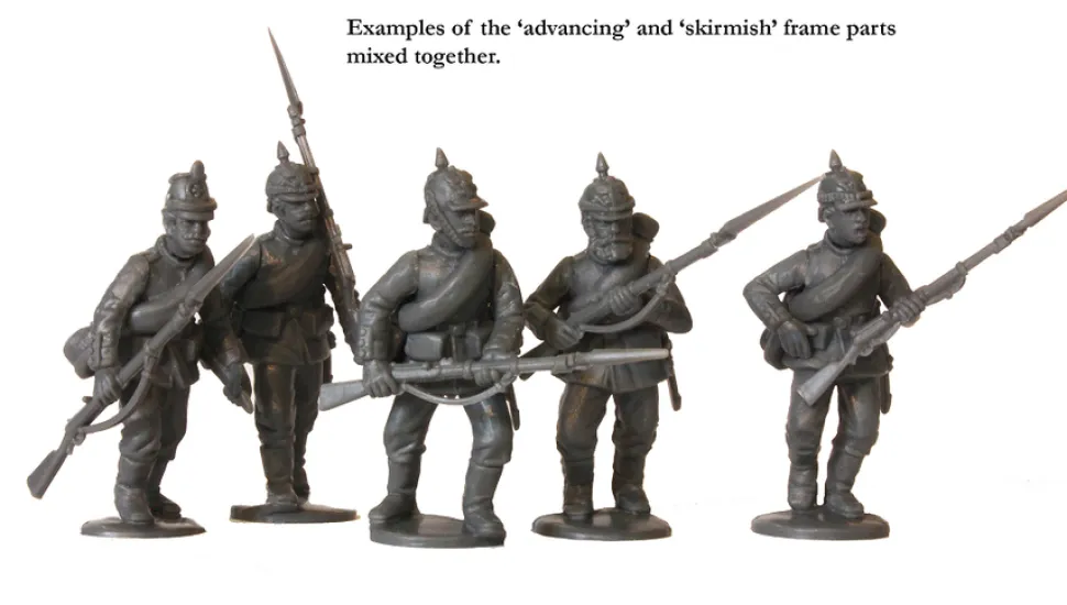 Perry Miniatures 28mm Franco-Prussian War Prussian Infantry Advancing 1870-1871