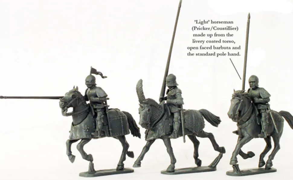 Perry Miniatures 28mm Wars of the Roses Mounted Men at Arms 1450-1500