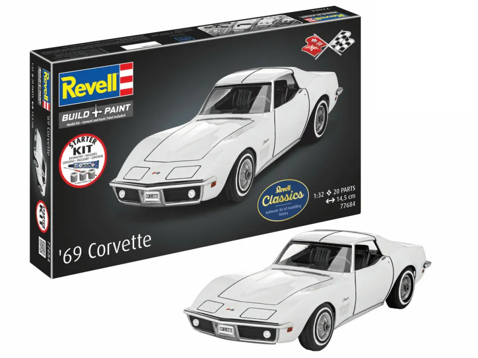 Revell 1/32 Chevrolet Corvette C3 Starter Set (Revell Classics)