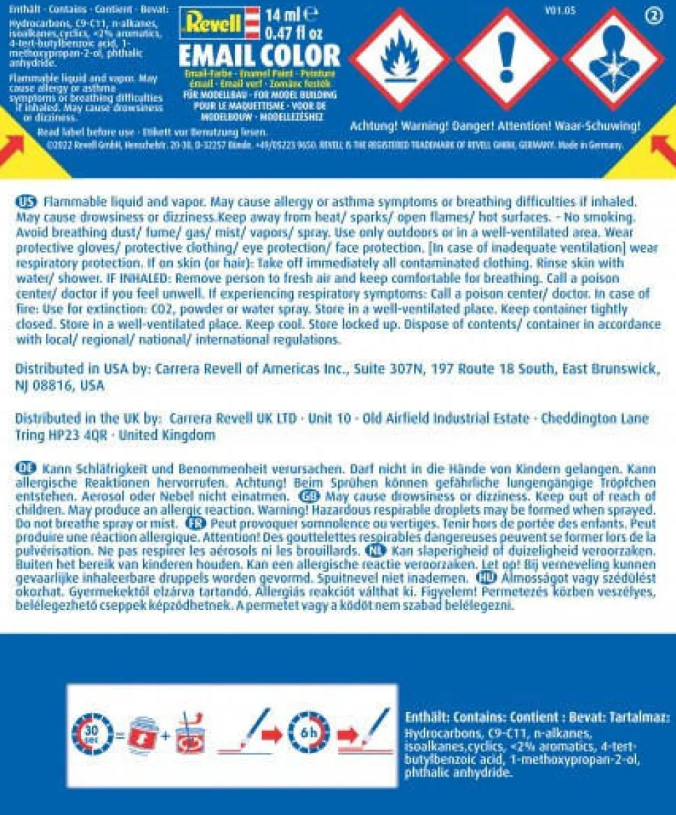 Revell 14ml 35 Enamel Matt Flesh Paint