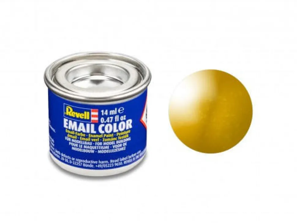 Revell 14ml 92 Enamel Metallic Brass Paint
