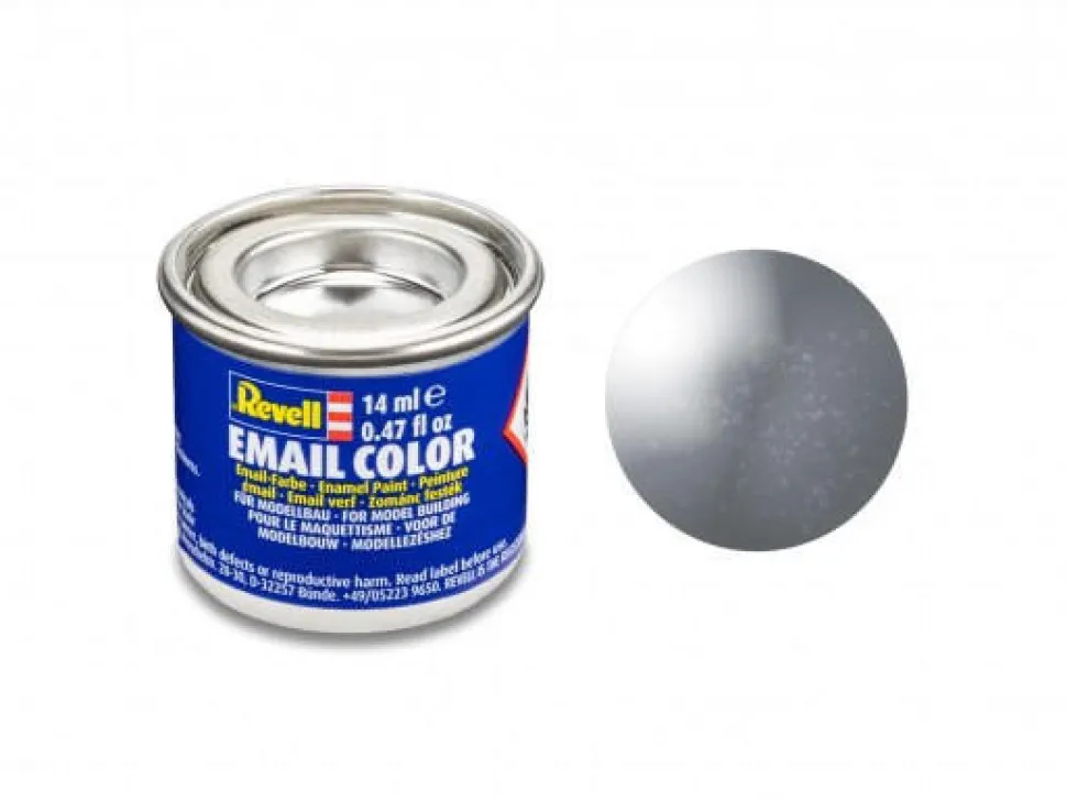 Revell 14ml 91 Enamel Metallic Steel Paint