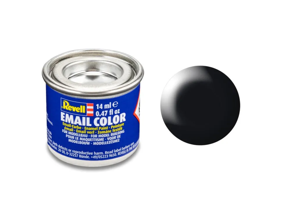 Revell 14ml 302 Enamel Silk Black Paint