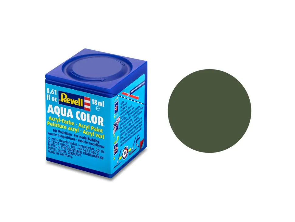 Revell 18ml 65 Matt Bronze Green Acrylic Paint