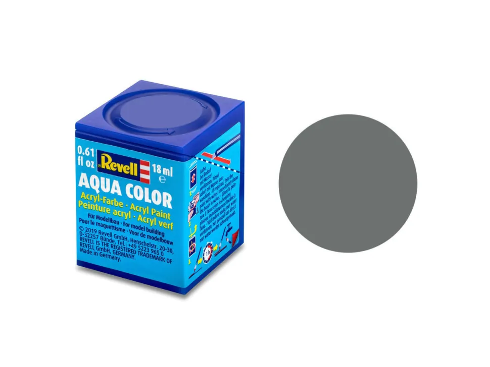 Revell 18ml 47 Matt Mouse Grey Acrylic Paint