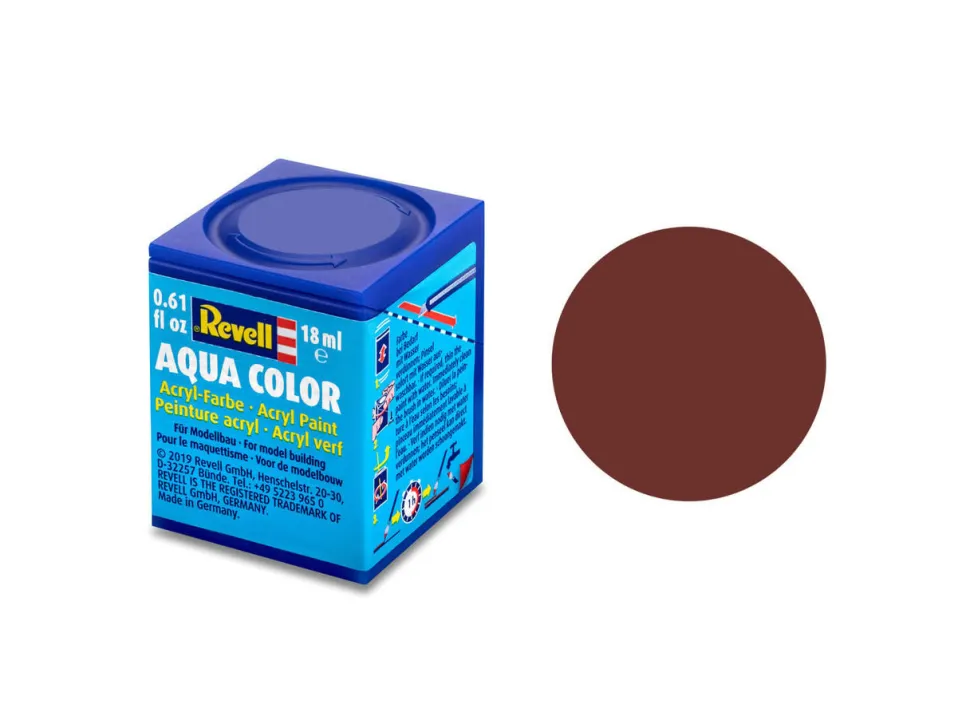 Revell 18ml 37 Matt Reddish Brown Acrylic Paint