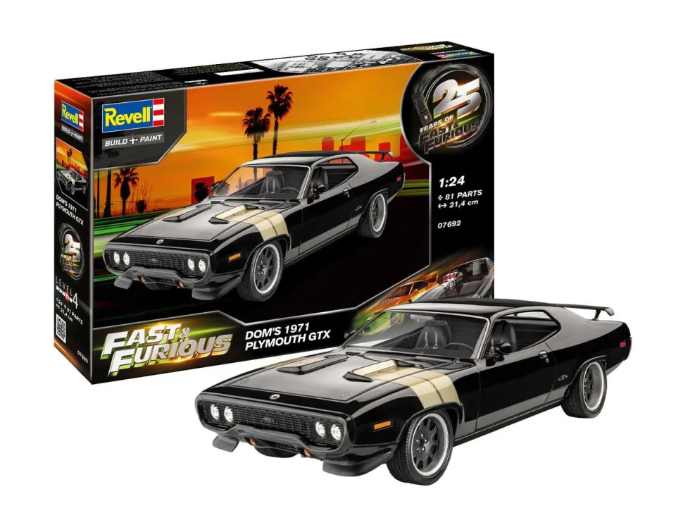 Revell 1/24 Plymouth GTX 1971 (Fast and Furious - Dominic Toretto)
