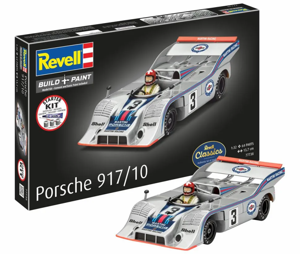 Revell 1/32 Porsche 917/10 Starter Set (Revell Classics)