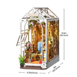 Rolife Holiday Garden House 3D Creative Bookend