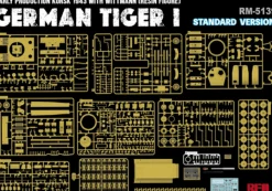 Rye Field Models 1/35 Pz.Kpfw.VI Ausf.E Tiger I Early Production Kursk 1943 Michael Wittmann Standard Kit