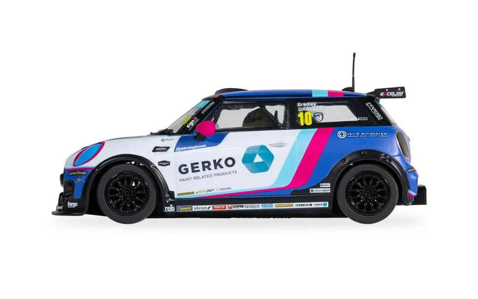Scalextric Slot Car - Mini Cooper - Bradley Gravett - JCW Championship 2024