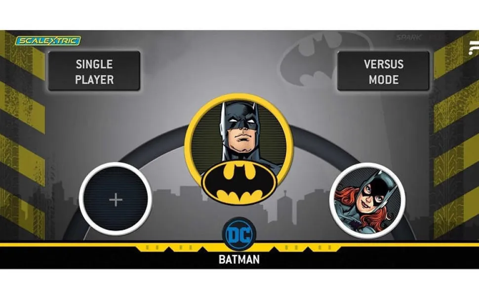 Scalextric Spark Plug Batman vs Joker Slot Car Set