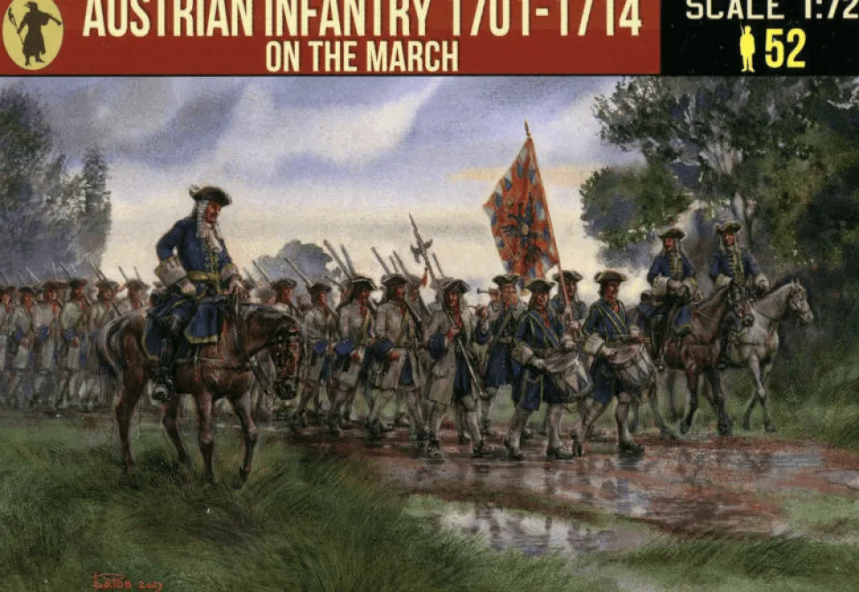 Strelets 1/72 Napoleonic Austrian Infantry 1701-1714 on the March
