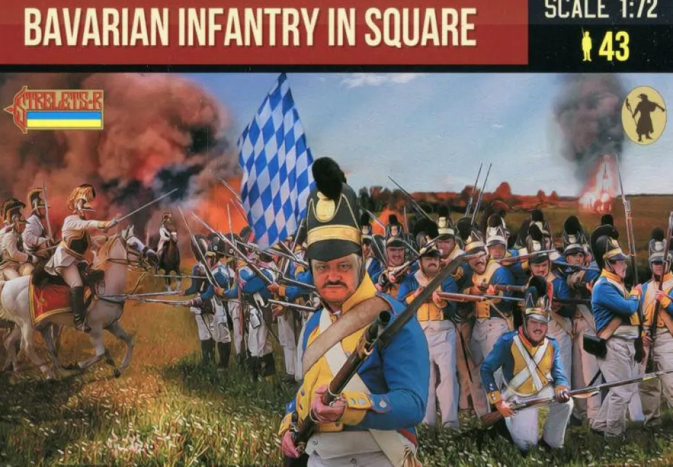 Strelets 1/72 Napoleonic Bavarian Infantry in Square