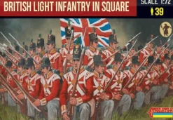 Strelets 1/72 Napoleonic British Light Infantry in Square